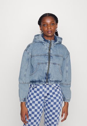 ONLVENICE HOODED JACKET - Farkkutakki - light blue denim