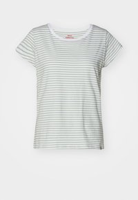 STRIPE TEASY TEE - Majica kratkih rukava s printom - brilliant white/jadeite