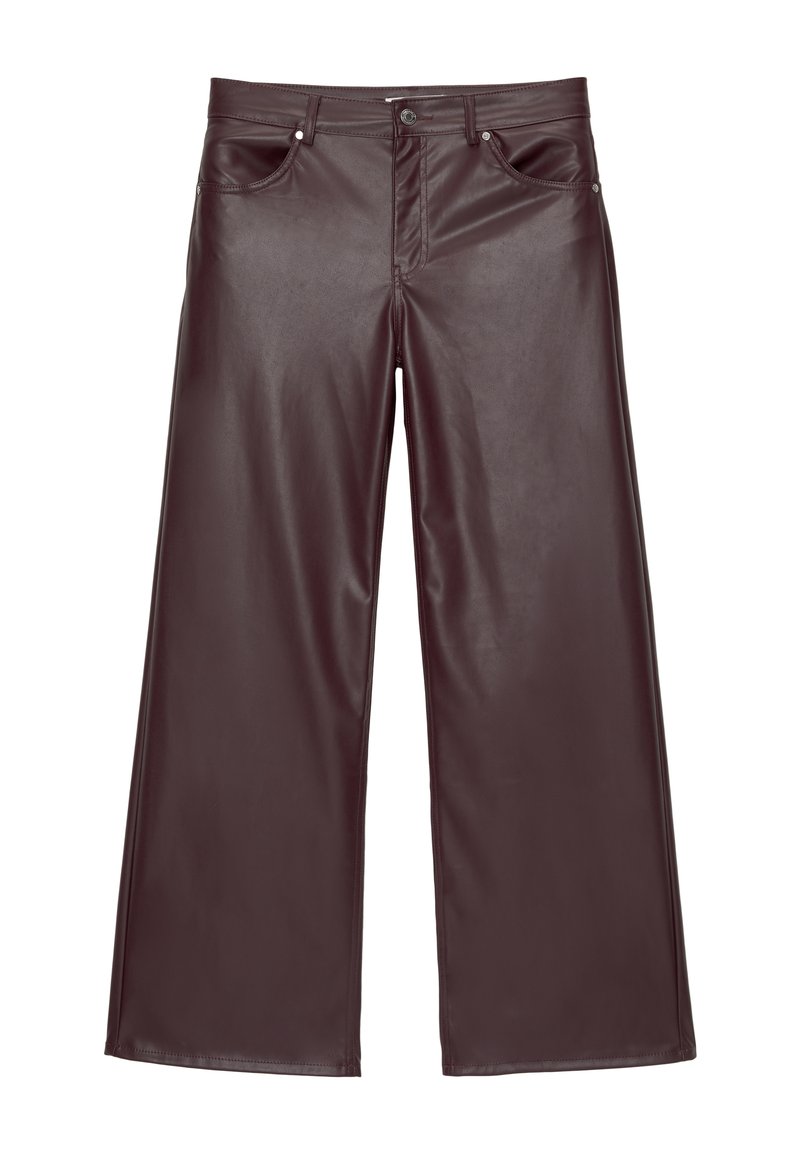 PULL&BEAR Broek bordeauxrood