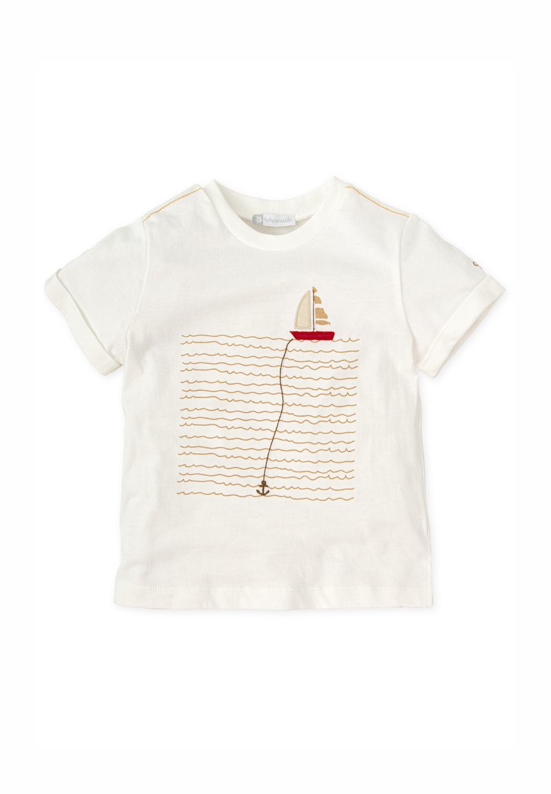 Tutto Piccolo Camiseta estampada - blanco químico