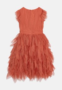 Anaya with love FLUTTER SLEEVE WRAP DRESS WITH WATERFALL SKIRT - Koktélruha / Partiruha - burnt orange