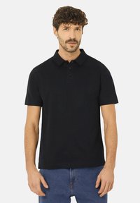 EASY LIVING - Bluză polo - black plain