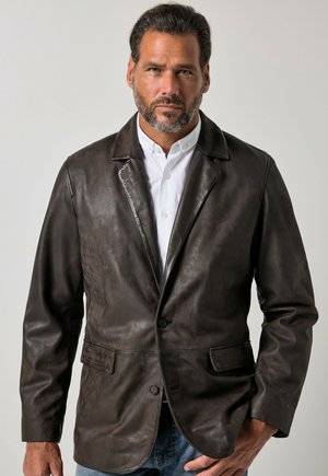JP1880 Lederjacke - dark brown