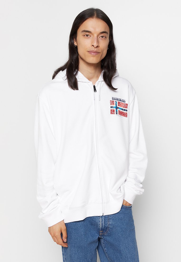 Napapijri Sweater met rits wit Napapijri Sweater met rits wit