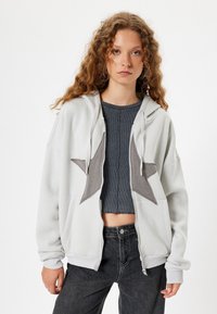 Koton OVERSIZED ZIPPER - Sweat zippé - grey