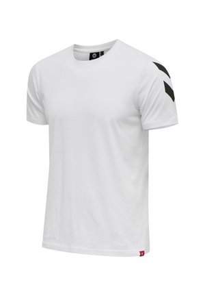 Hummel, LEGACY CHEVRON  - T-shirts print - weiss