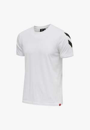 Hummel, LEGACY CHEVRON - T-shirts print - weiss