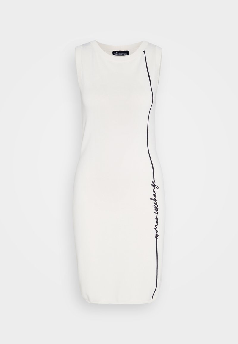 Armani Exchange Etui-jurk crème