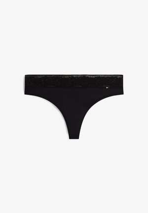 Tommy Hilfiger, THONG - TH COMFORT LACE - Τάνγκα - black