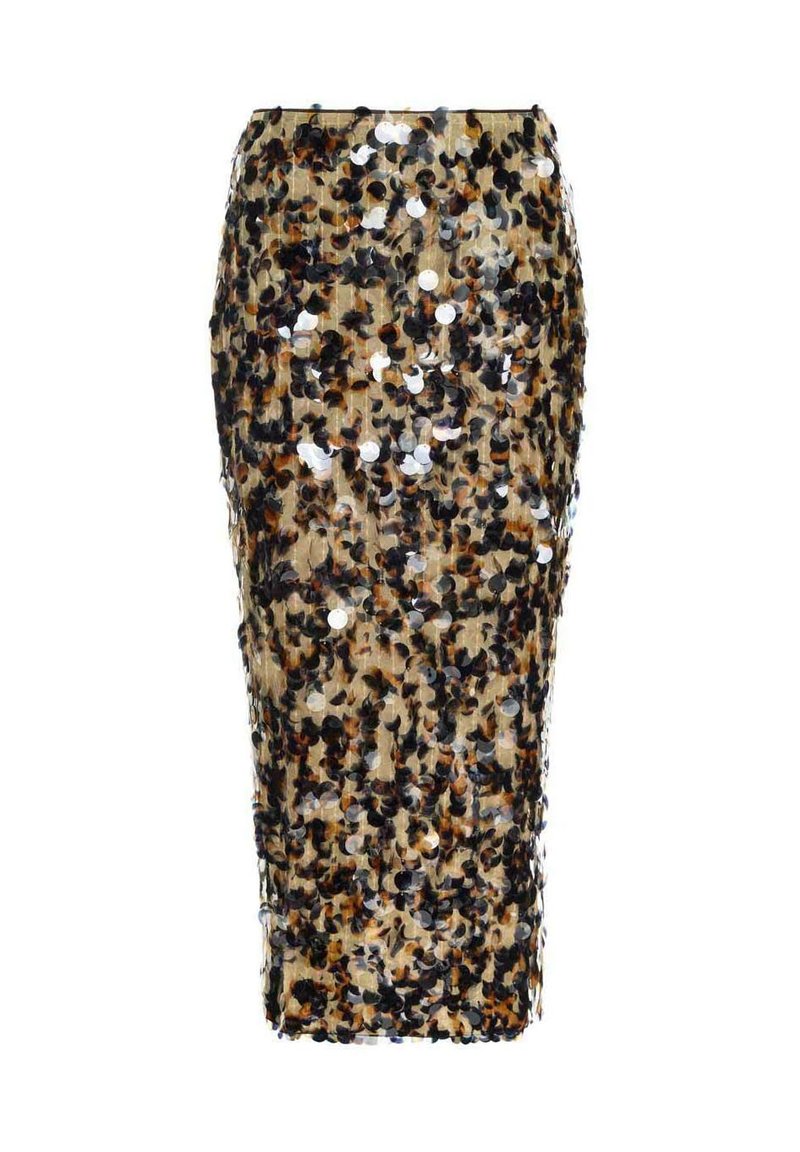 LA MANIA MIDI ARC - Pencil skirt - black/amber/black - Zalando