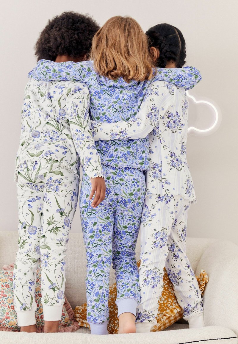 Next - 3 PACK REGULAR FIT - Pijamale - blue white bluebell, Extindeți