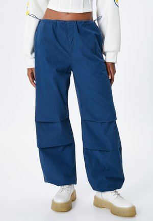 STOPER DETAIL ELASTIC WAIST PARACHUTE  - Tygbyxor - dark blue