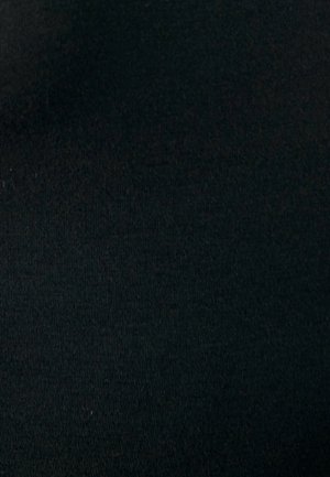 Black, smooth fabric with a fine ribbed texture. The material appears stretchy and lightweight, covering the entire surface.