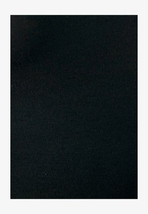 Black, smooth fabric with a fine ribbed texture. The material appears stretchy and lightweight, covering the entire surface.