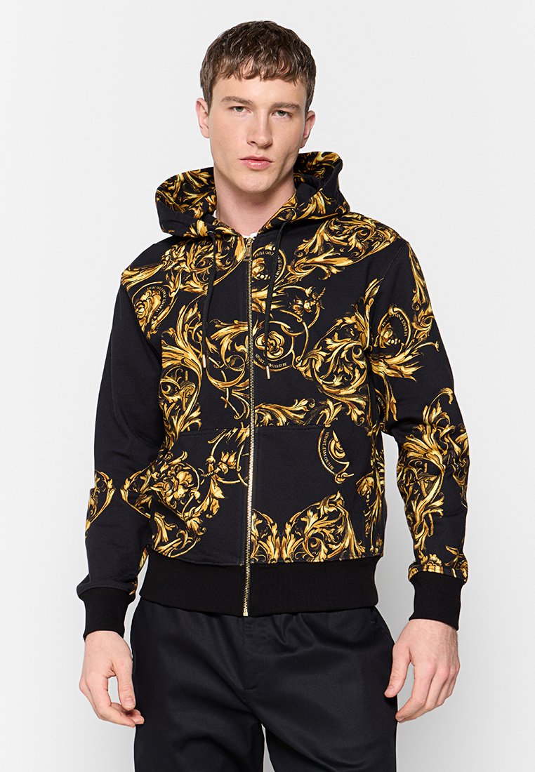 Versace Jeans Couture Sweater met rits zwart