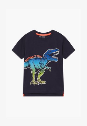 SMALL BOYS T-REX DINOSAUR - T-shirt print - nachtblau