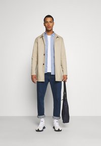 JACK & JONES Heren Jjeoxford Shirt Ls Noos shirt met lange mouwen, Ensign Blue/Stripes: strepen, XL