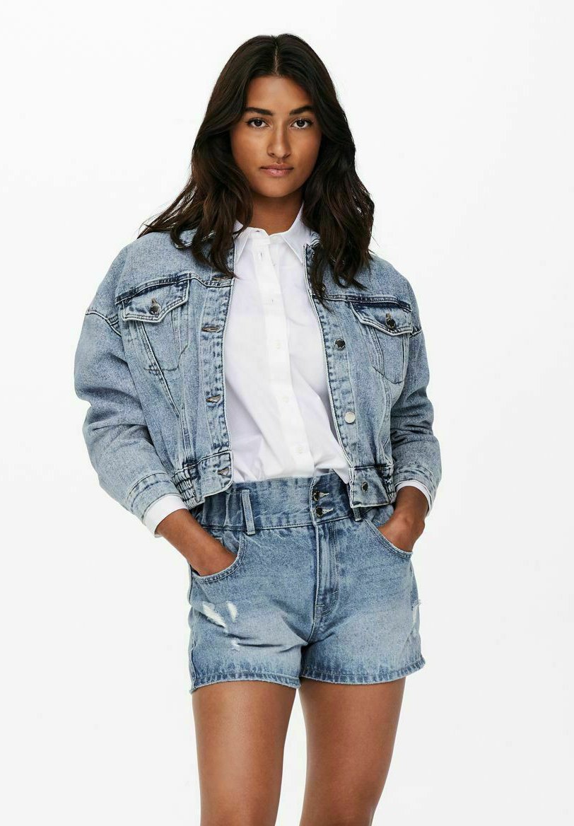 ONLY CROPPED - Denim jacket - light 