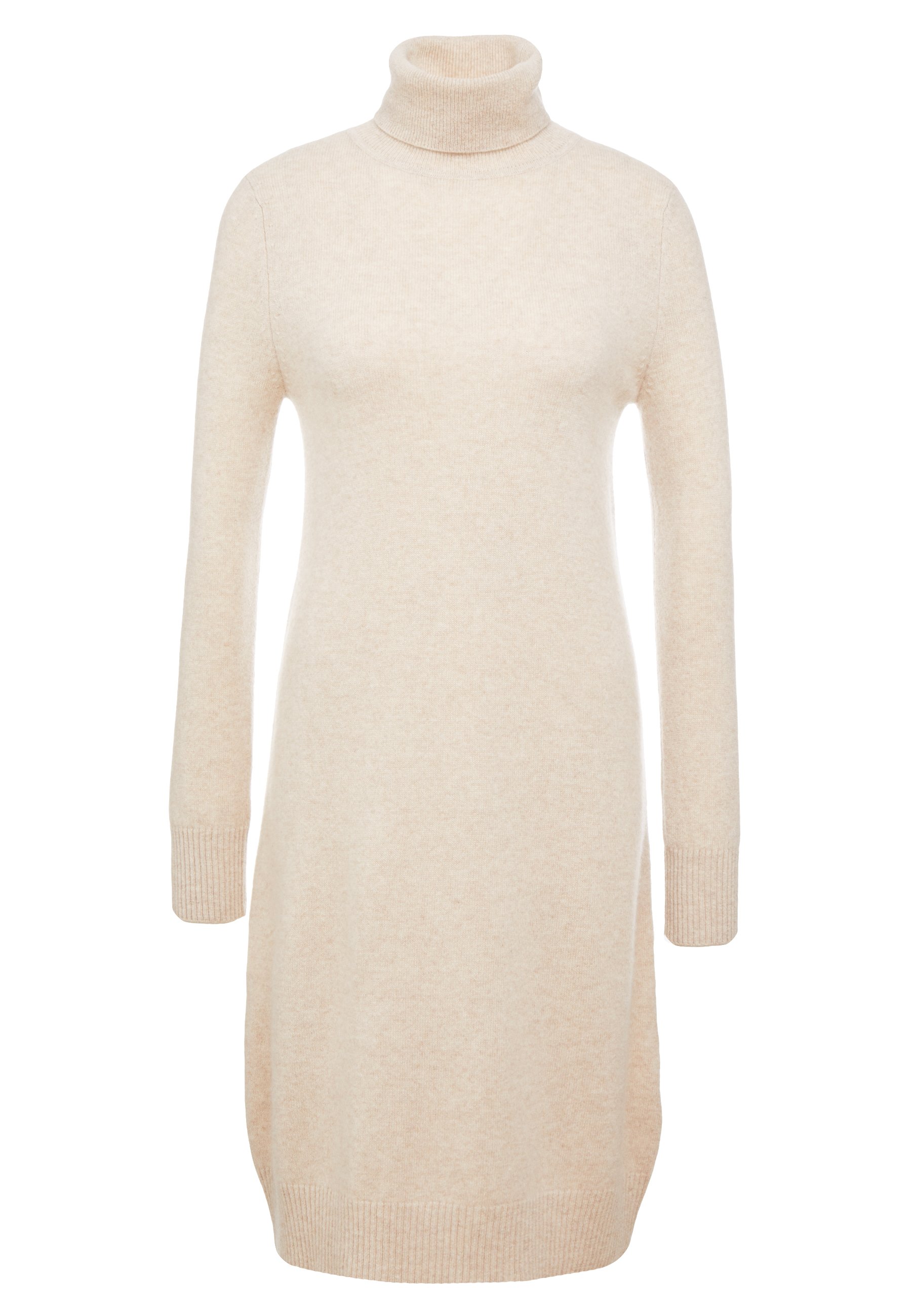 pure cashmere TURTLE NECK DRESS Gebreide jurk oatmeal pure cashmere TURTLENECK Trui oatmealBeige Zalando.nl