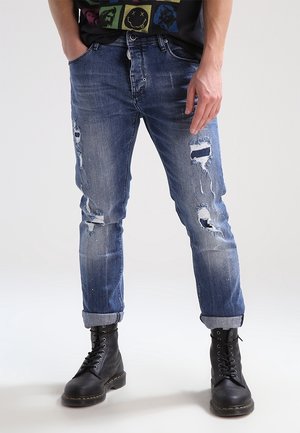Slim fit jeans - destroyed denim