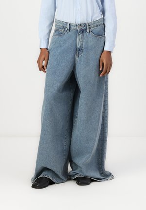 Good American PANELED WIDE LEG - Wide Leg - indigo