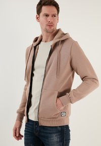 Buratti Felpa con zip - dark beige