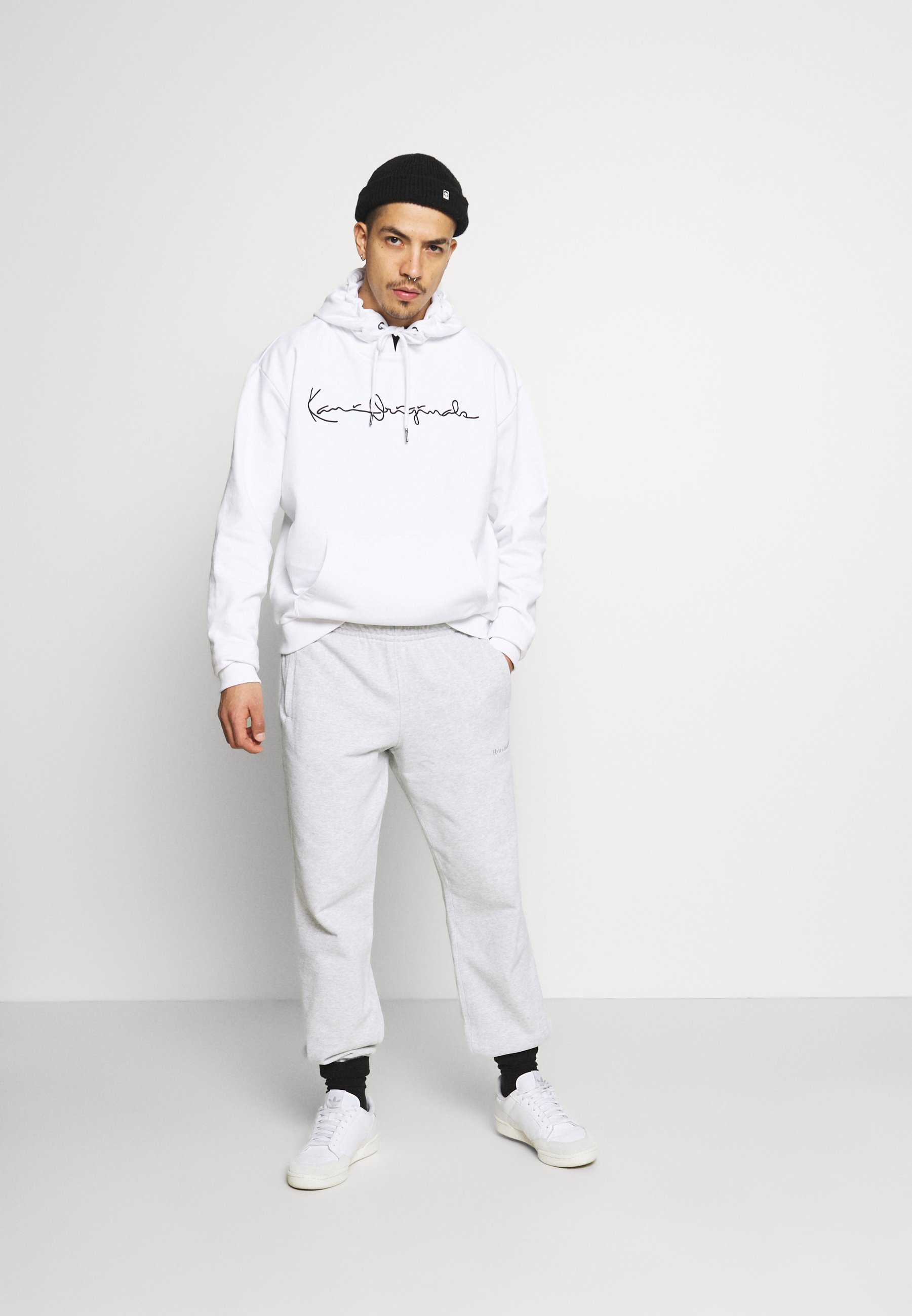 Karl Kani ORIGINALS HOODIE UNISEX - Sudadera - white/blanco - Zalando.es