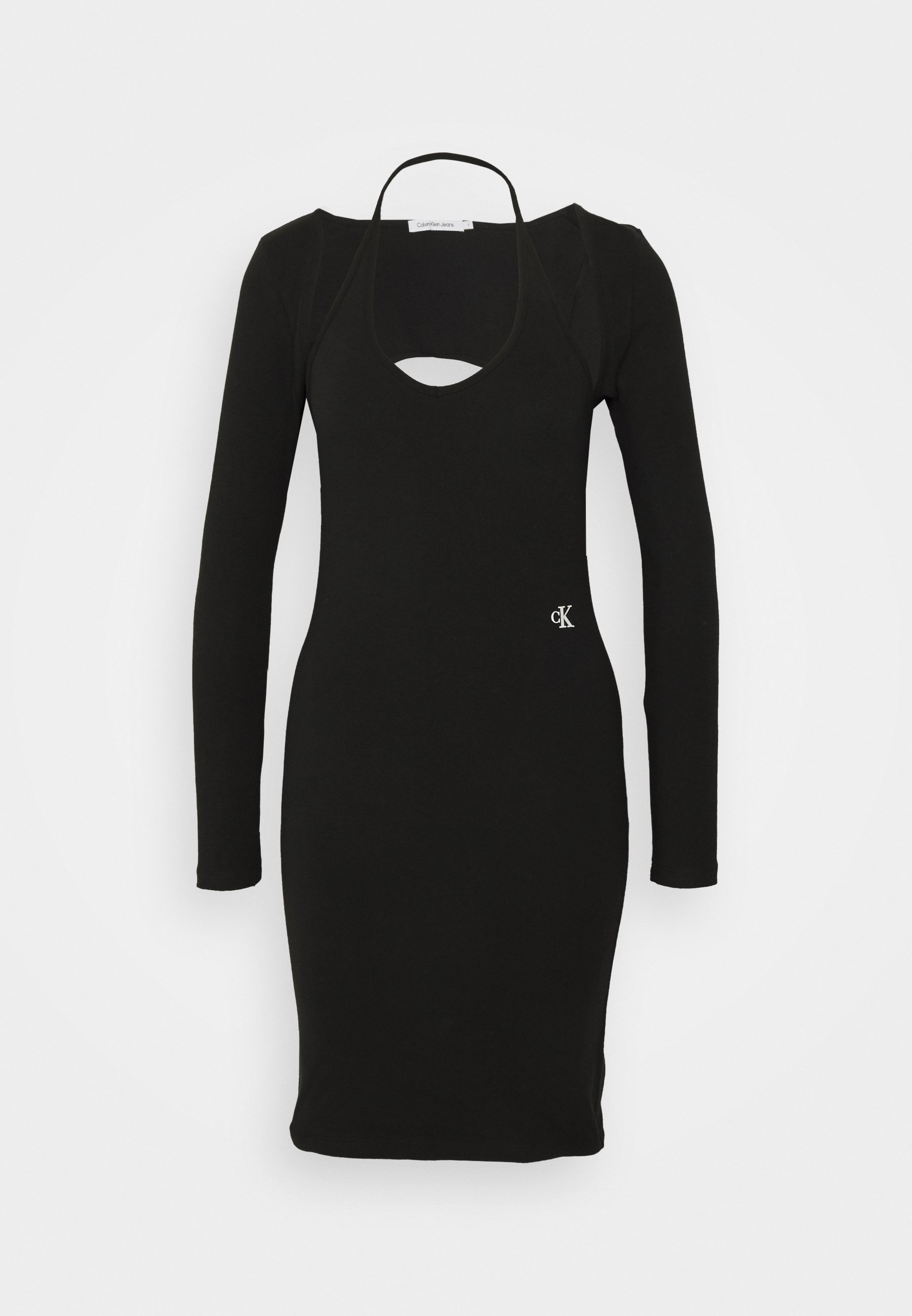 long sleeve calvin klein dress