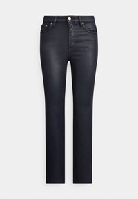 COATED HIGH-RISE STRAIGHT ANKLE JEAN - Jeans a sigaretta - navy coated