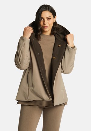 REMBOURRÉE RÉVERSIBLE À CAPUCHE - Short coat - marrone