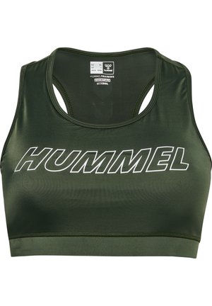 HMLTE CURVY - Reggiseno sportivo con sostegno medio - climbing ivy