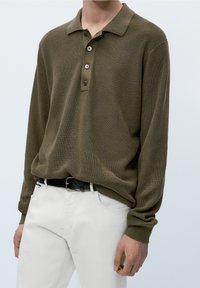 Massimo Dutti Polo shirt - khaki