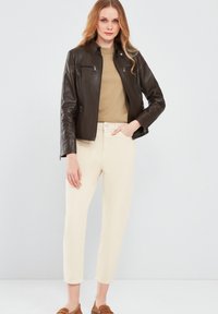 Derimod Giacca di pelle - khaki