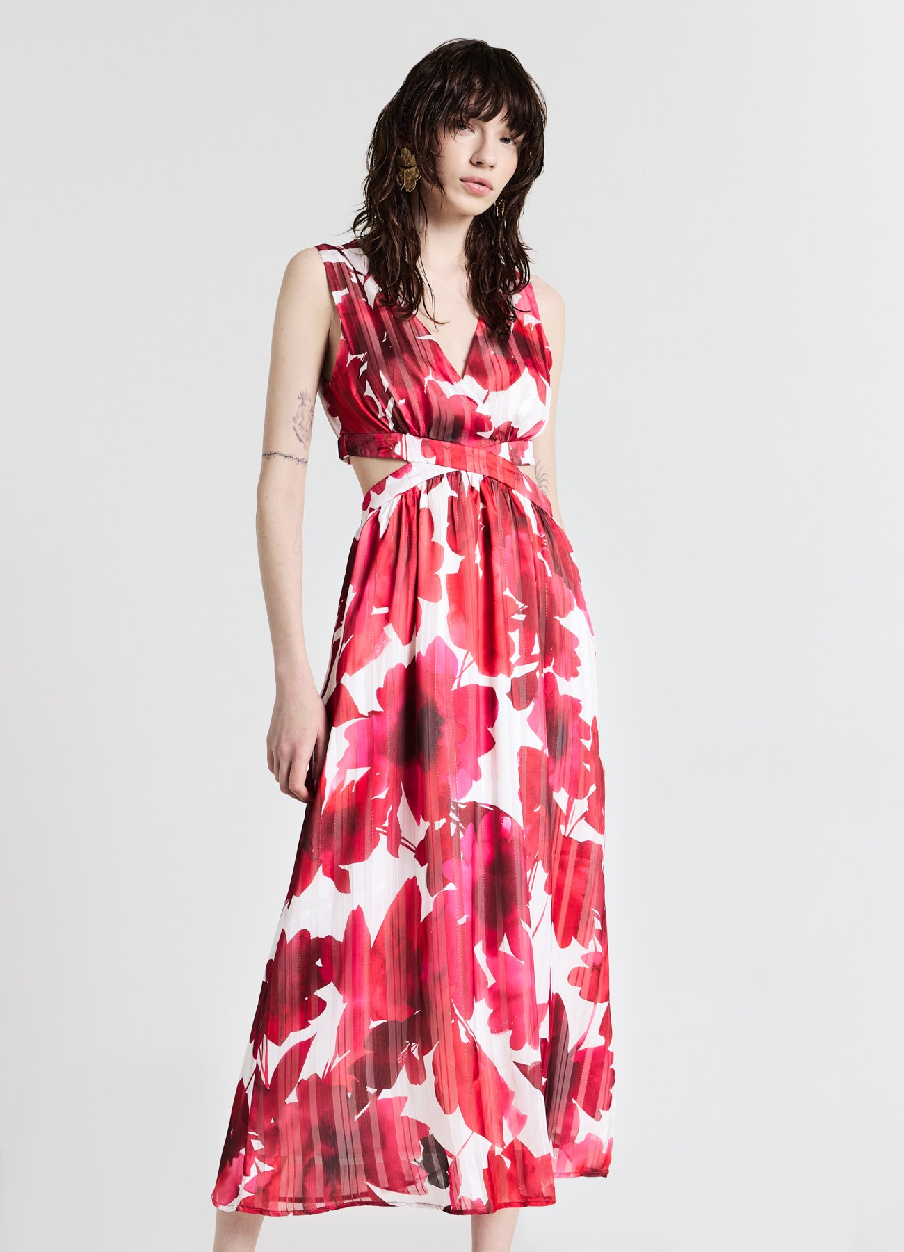 gathered bridesmaid dresses Ever-Pretty Plus Size Off the Shoulder Chiffon Maxi Maxi Dress main image 1