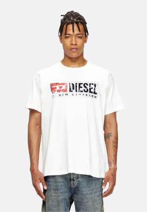 T-NORM-T6 KURZARM - T-shirt con stampa - weiß