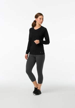 WOMEN'S CLASSIC ALL-SEASON MERINO BASE LAYER LONG SLEEVE - Long sleeved top - black