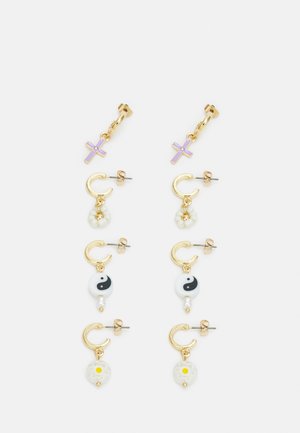 LELEAN EARRINGS 4 PACK - Brincos - gold-coloured/multi