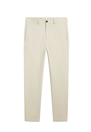 Massimo Dutti, SLIM FIT TEXTURED TROUSERS - Stoffhose - beige