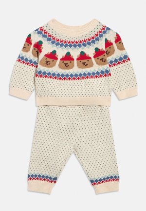 GAP, BABY BEAR FAIR ISLE SWEATER OUTFIT SET - Vesta - beige