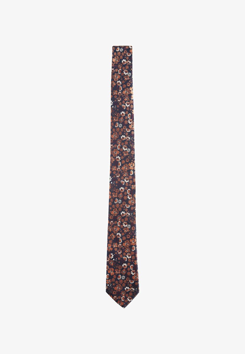 Next PATTERN SLIM - Solmio - navy blue rust orange floral