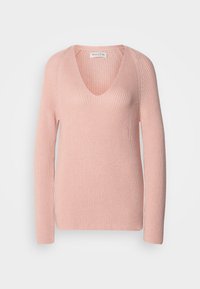 LONGSLEEVE V NECK - Strickpullover - pastel rose
