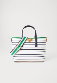 ALDO MILANY Handbag white/navy/white