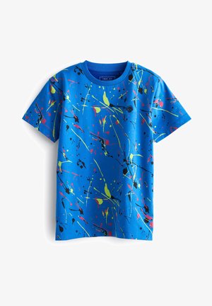 SHORT SLEEVE MARBLE - T-shirt print - blue splat