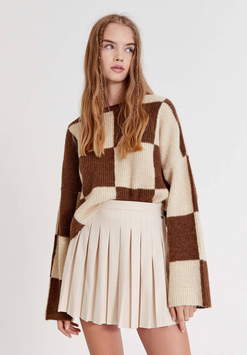 Damen Jeansröcke | PULL&BEAR A-Linien-Rock mottled beige/beige-meliert - AX86496 Damen Jeansröcke | PULL&BEAR A-Linien-Rock mottled beige/beige-meliert - AX86496