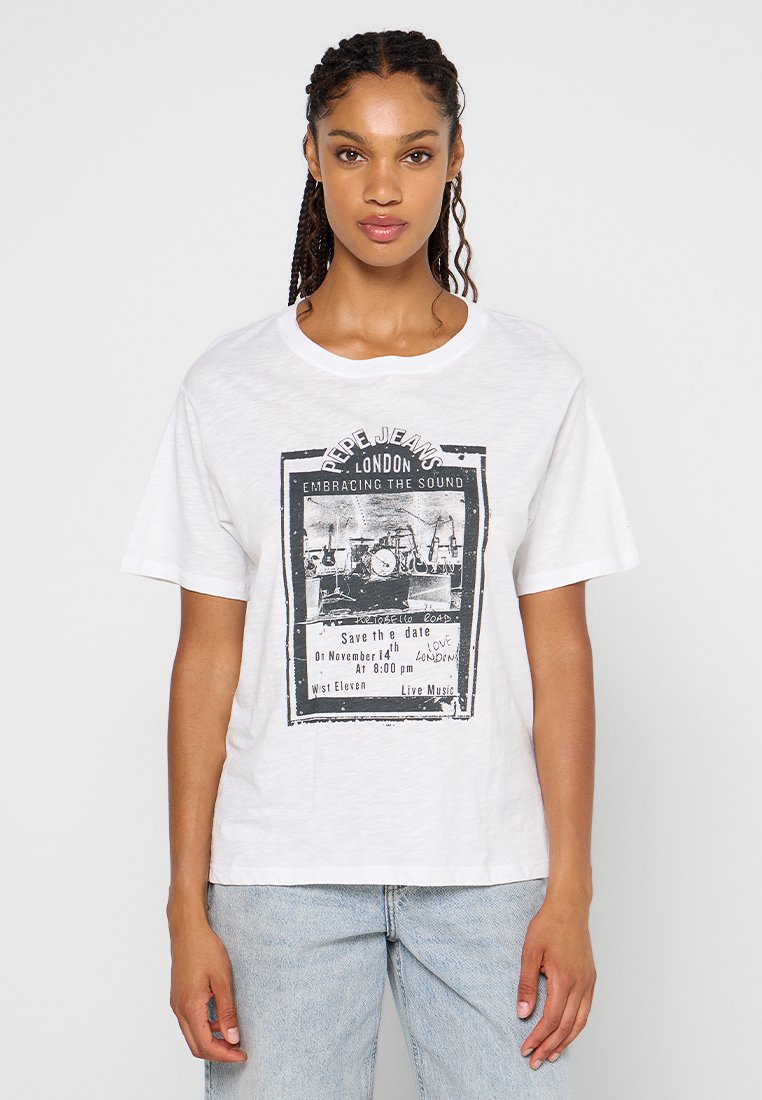 Pepe Jeans T-shirt print wit