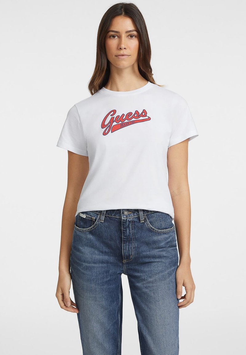 Guess Jeans - T-shirt z nadrukiem