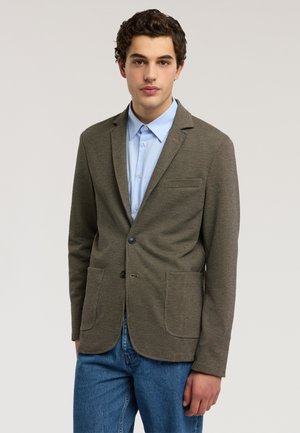 SLIM FIT IN TRIDIMENSIONALE - Sakko - brown aosta