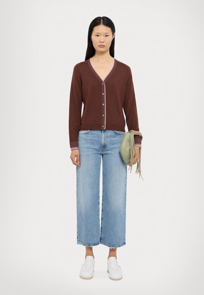 PS Paul Smith WOMENS BUTTON THROUGH - Casaco de malha - brown