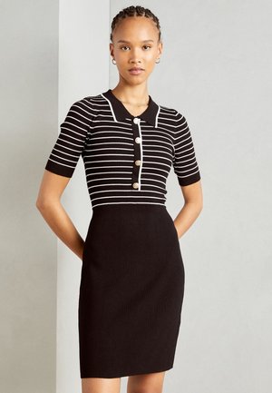 Shift dress - noir/blanc