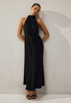 Next TALL FIT - TEXTURED HALTER SLEEVELESS MIDI - Maxi-jurk - black